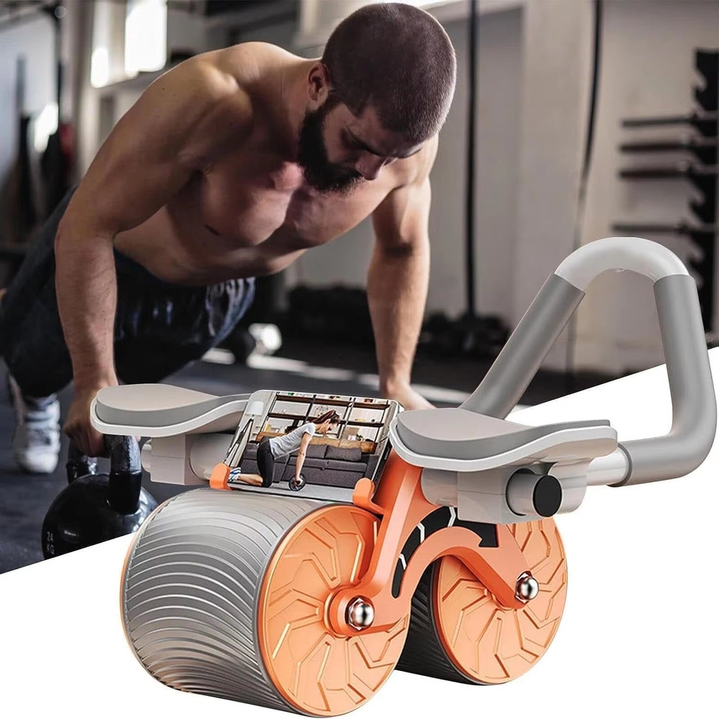 Multi-Functional Yoga Balance Board Core Trainer with Phone Holder Abdominal and Core Exerciser for Fitness