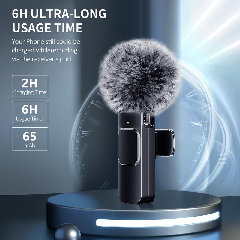 Wireless Lavalier Microphones for iPhone, Android, iPad