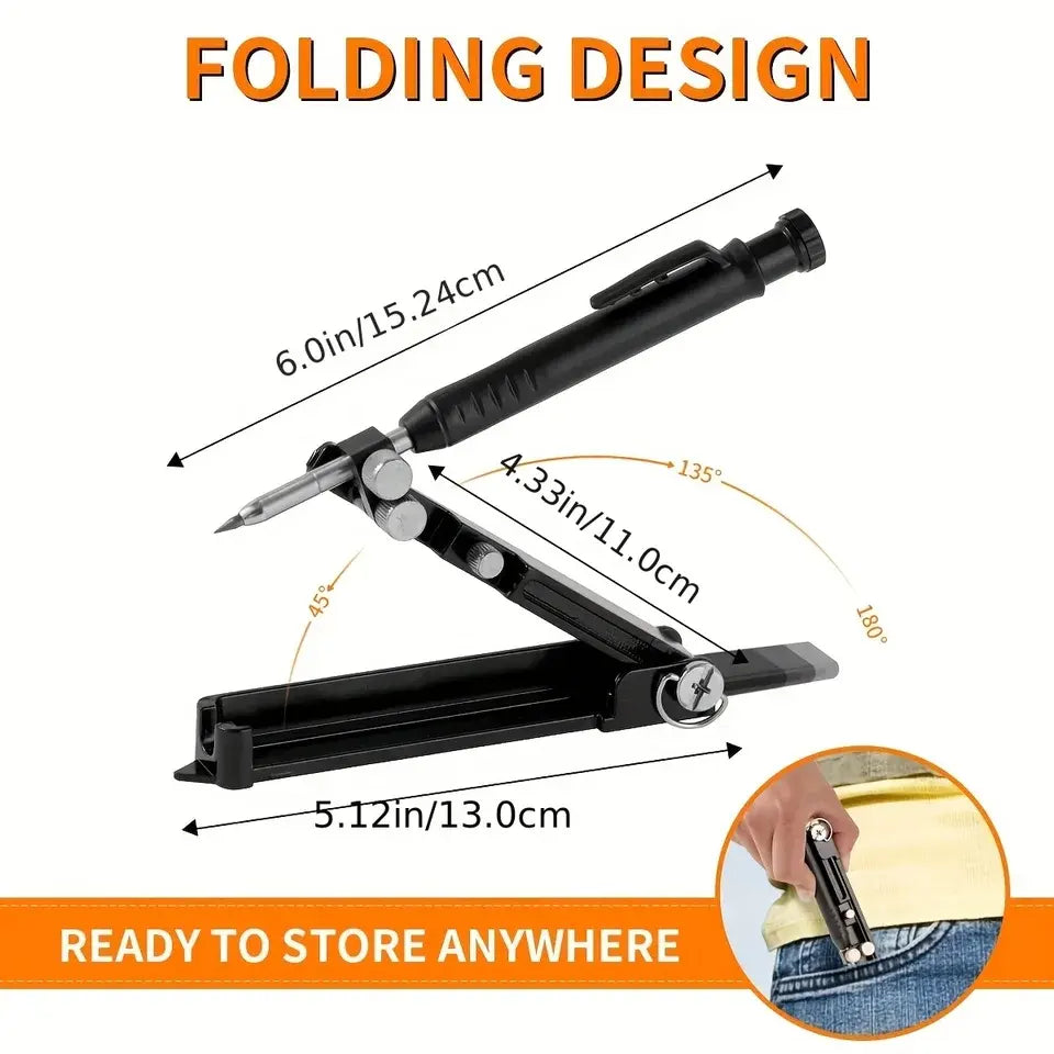 Multifunctional Construction Pencil Tool From -Scriber Tool
