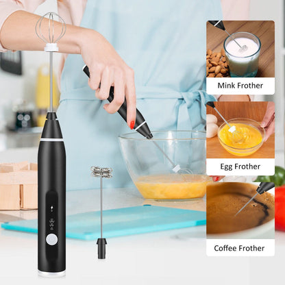 Rechargeable Coffee Beater & Egg Whisker - High Quality & Portable