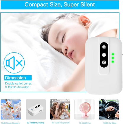 ✨🔥 Lithium Battery Powered Portable Aquarium Air Pump