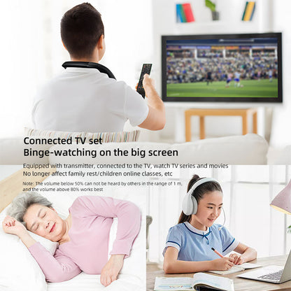 Neckband Bluetooth Speakers Stereo Sound Box Hands-free Microphone