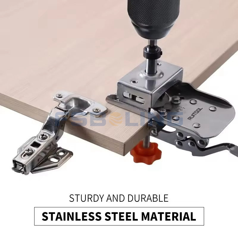 Woodworking Hinge Boring Jig Hole Opener Kit