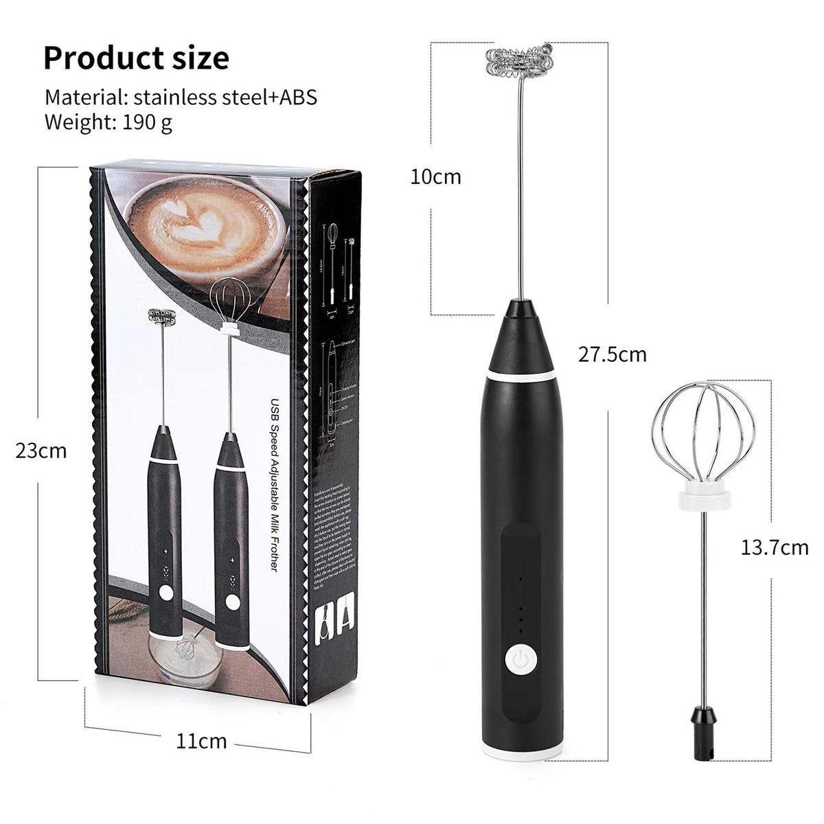 Rechargeable Coffee Beater & Egg Whisker - High Quality & Portable