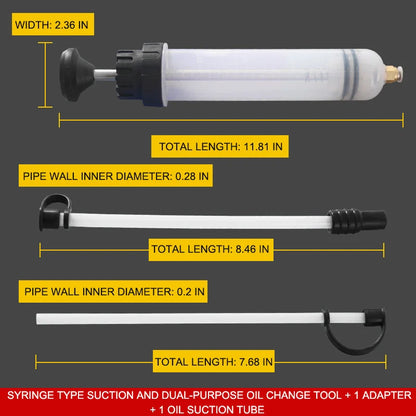 Syringe Type Suction And Injection Dual-purpose Oil Change Tool Manual Oil Filling Device