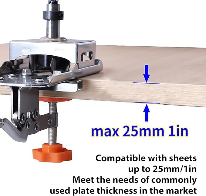 Woodworking Hinge Boring Jig Hole Opener Kit