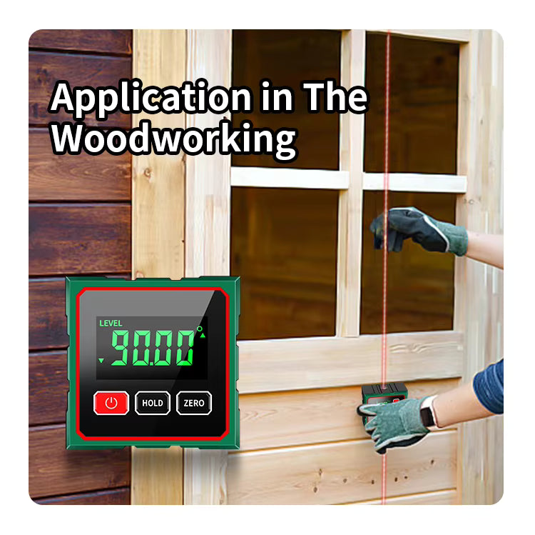 Magnetic Digital Angle Finder with Electronic Lase