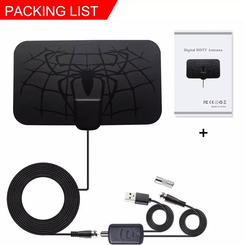 HDTV cable antenna 4K (5G chip, 🌎 can be used worldwide)