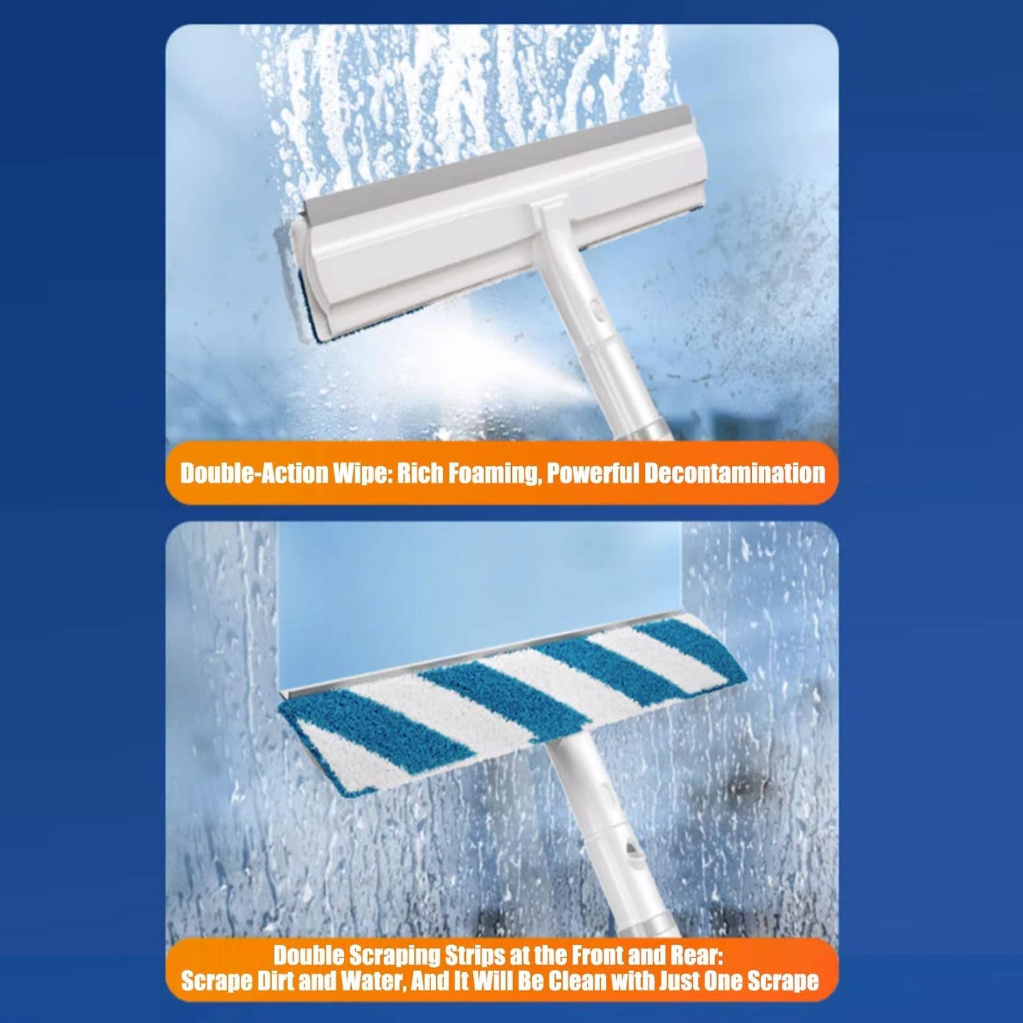 Squeegee for Window Cleaning with Spray