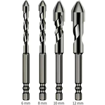 High-strength eccentric twist drill bit