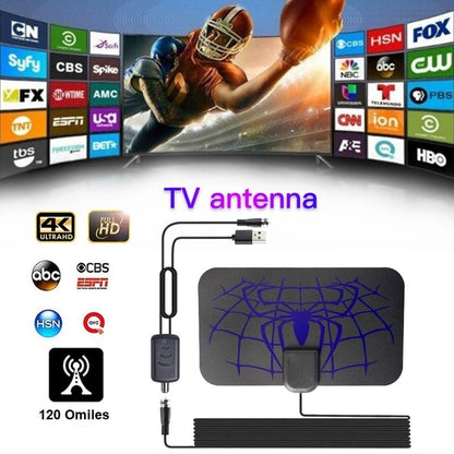 HDTV cable antenna 4K (5G chip, 🌎 can be used worldwide)