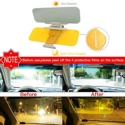 Anti-Glare Safety Day and Night Driving Car Visor Extender