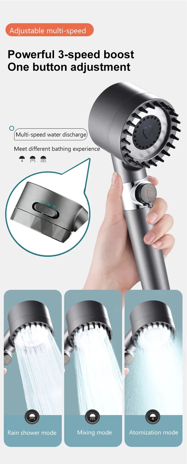 Massage And Skin Beauty Multifunctional Shower