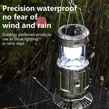 5-In-1 Portable LED Camping Lantern With Fan