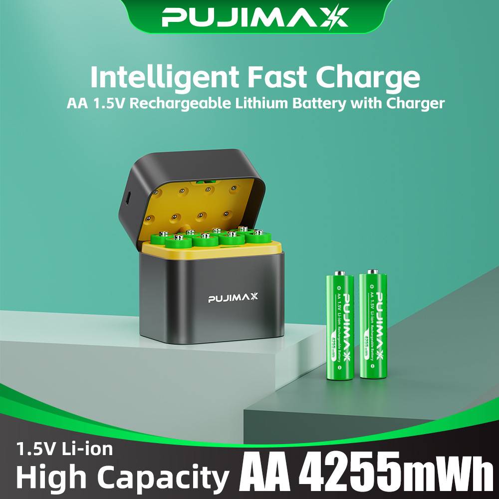 🔋AA/AAA Lithium Battery Smart Charging Case