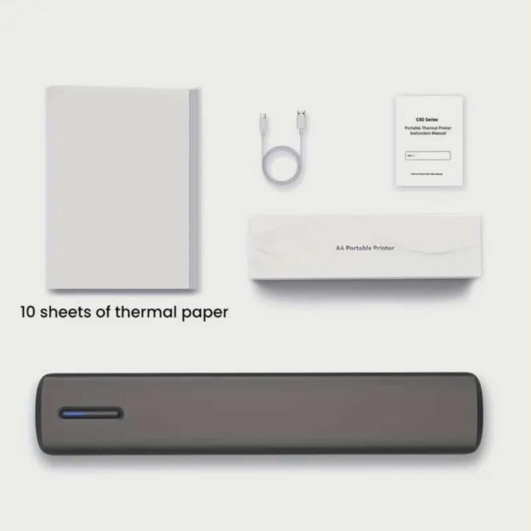 Modern Wireless Bluetooth A4 Inkless Smart Printer