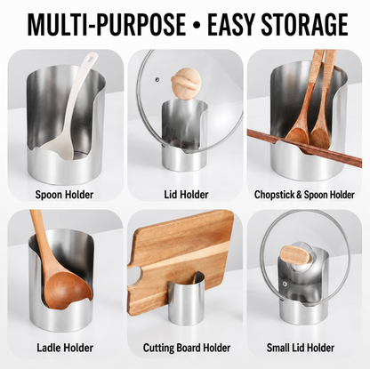 Multi-Purpose Stainless Steel Utensil Holder