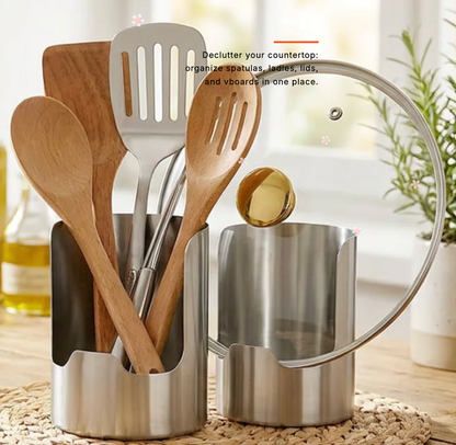 Multi-Purpose Stainless Steel Utensil Holder