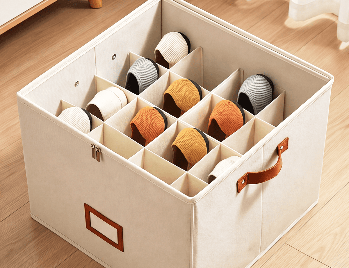 ⏳Limited time 50% off💥Oxford Fabric Foldable Design Shoe Organizer, Storage Box