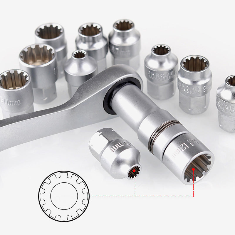 🔧 29-Piece Core Ratchet Socket Wrench Kit