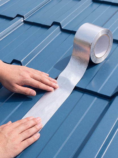 Heavy-Duty Aluminum Foil Tape: Instant Waterproof Seal, Butyl Adhesive, Weatherproof