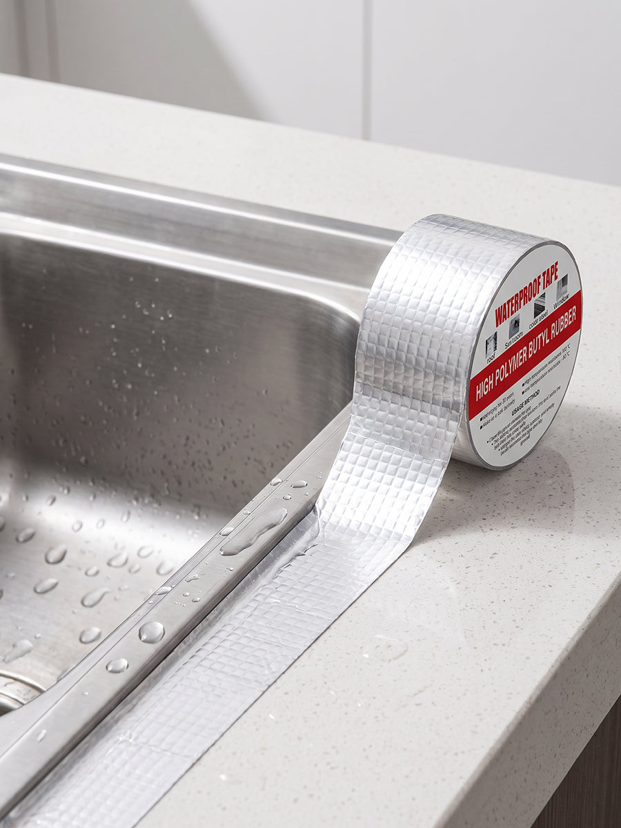 Heavy-Duty Aluminum Foil Tape: Instant Waterproof Seal, Butyl Adhesive, Weatherproof