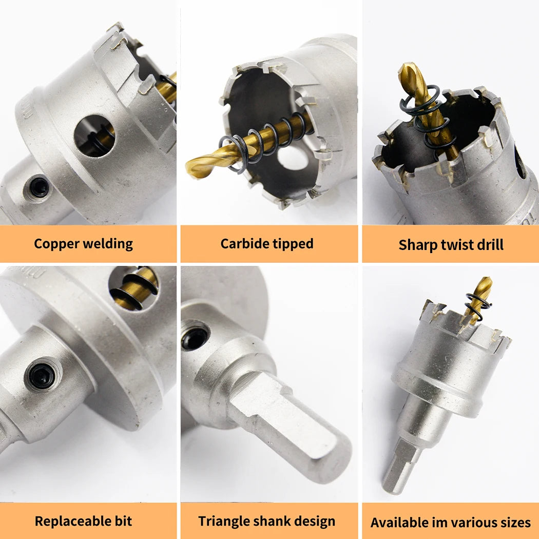 Tct Hole Saw For Metal Cutting Carbide Tipped Hole Drill Bit For Stainless Steel