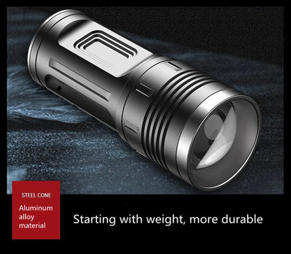 Outdoor Camping Fishing High Lumen Torch Light Power Bank LED Rechargeable Flashlight