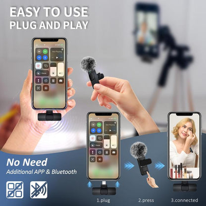 Wireless Lavalier Microphones for iPhone, Android, iPad