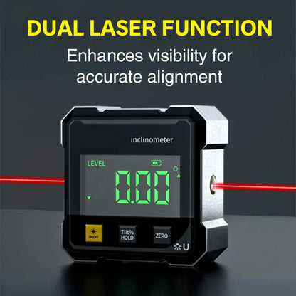 Magnetic Digital Angle Finder with Electronic Lase