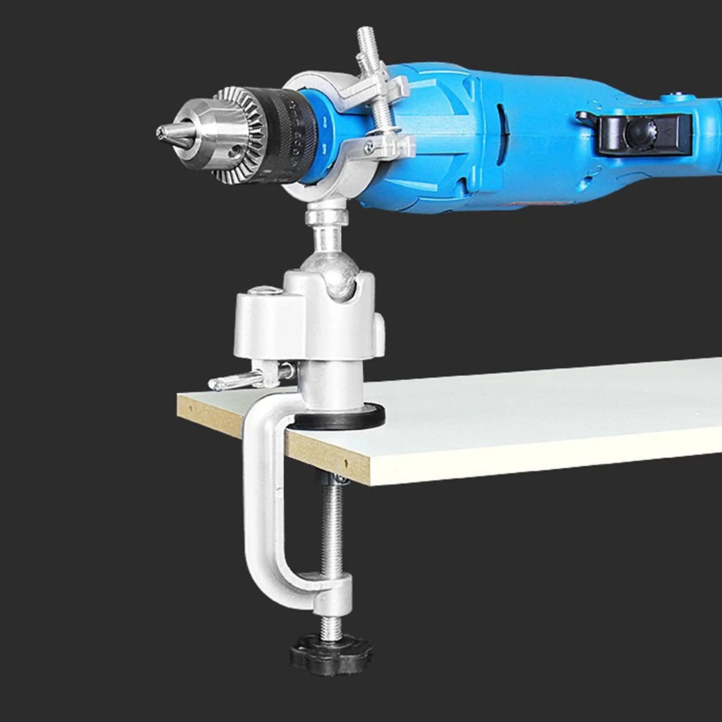 Table Bench Vises Clamp for Drill/Electric Grinder, 360° Aluminum Alloy Rotating Stand for Universal Wood Working Jewelry Making